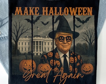 Machen Sie Halloween wieder großartig PNG, Happy Halloween, Retro American Halloween Png, Halloween Trump Png, Halloween Design, Sublimationsdesign