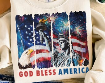 God Bless America, 4th of July png sublimation design, 4th of July png, Independence Day png, American flag png, sublimate designs download