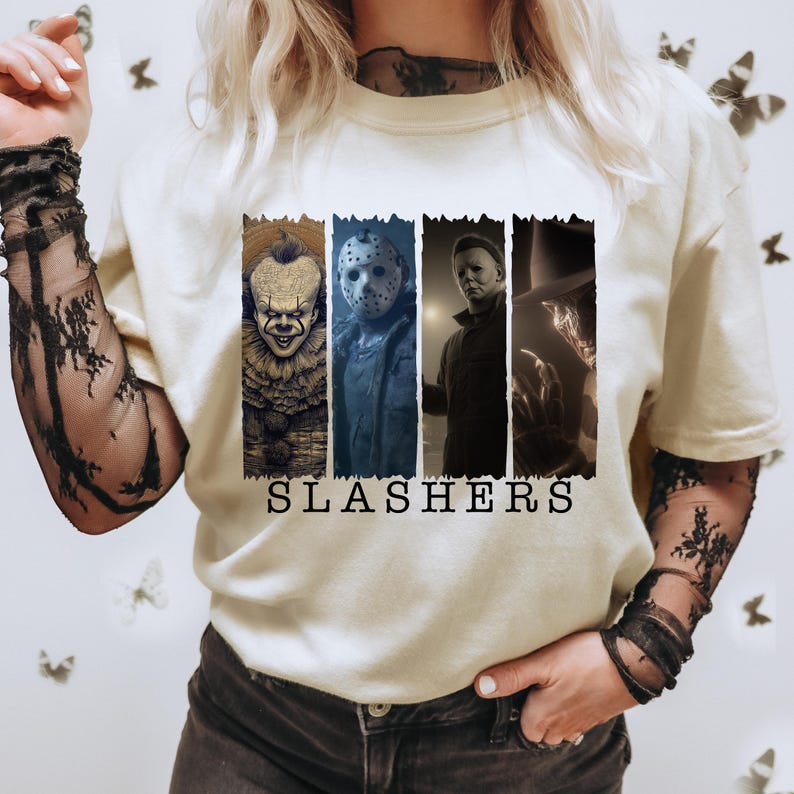 Retro Slashes Retro Slashers Png, Horror Halloween Png, Retro Halloween Png, Horror ...