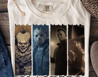 Retro Slashers Png, Horror Halloween Png, Retro Halloween png, Horror Movie Png, Scary Movie Png, Horror Png, Halloween Graphic Trendy Png