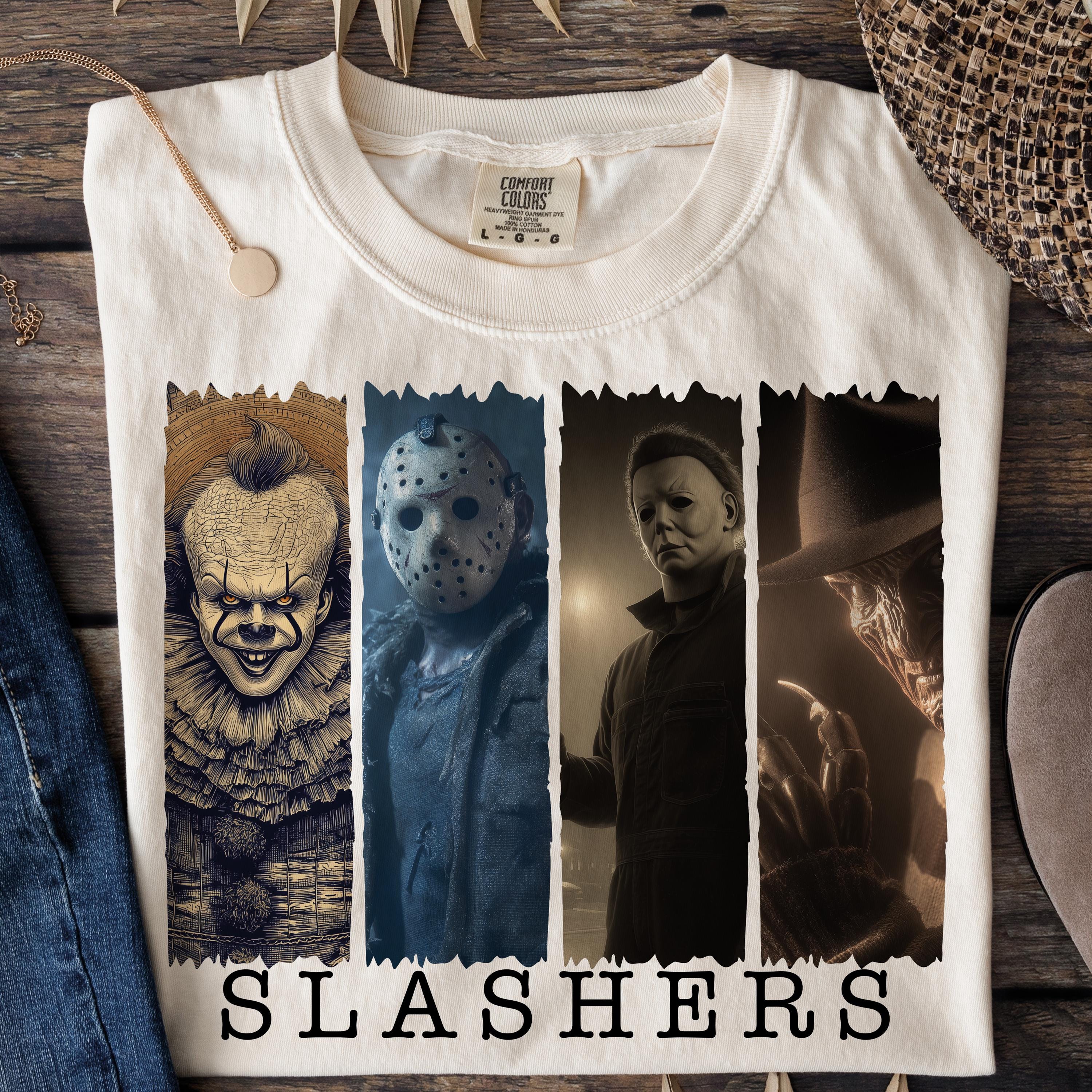 Retro Slashes Retro Slashers Png, Horror Halloween Png, Retro Halloween Png, Horror ...