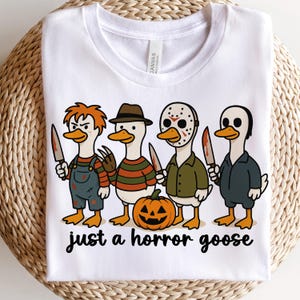 Solo un&#39;oca horror png, Clipart di un&#39;oca sciocca di Halloween, Disegno a sublimazione di un&#39;oca di Halloween, Download digitale divertente per Halloween, PNG horror