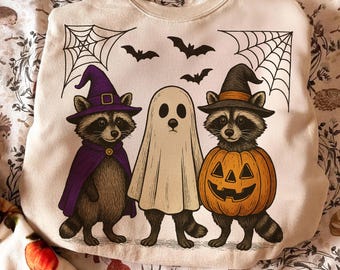 Boo Ghost Raccoon Png, Halloween Raccoon PNG, Halloween Shirt, Autumn Png, Halloween Sublimation Design, Pumpkin Raccoon Shirt Png, Fall Png