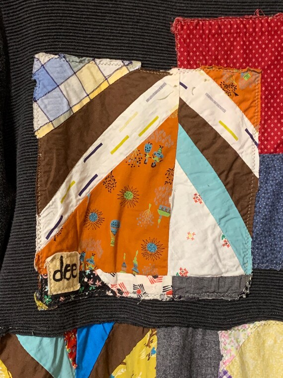 Handmade Upcycled Quilt Patchwork Tunic Dress XL:… - image 5