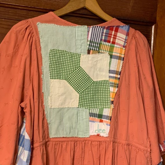 Upcycled Patchwork Tunic Dress: Handmade Lagenloo… - image 6