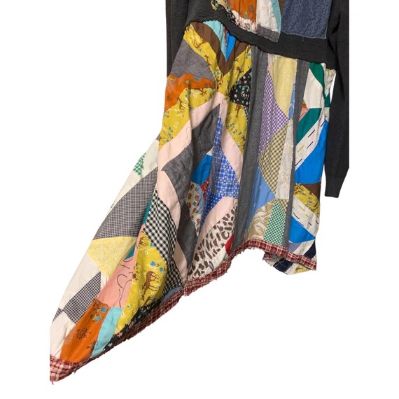 Handmade Upcycled Quilt Patchwork Tunic Dress XL:… - image 4