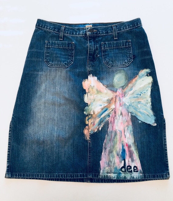 size 8 denim skirt