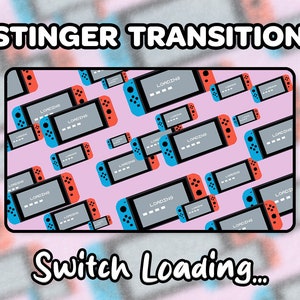 Switch Console Animated Twitch Streamer Stinger Transition
