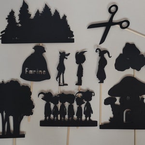 The wolf and the seven kids Lot 10 puppets for shadow theater