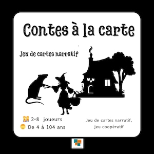 Contes à la carte histoire narrative jeu de cartes jeu apprentissage vocabulaire Montessori IEF maternelle coopératif