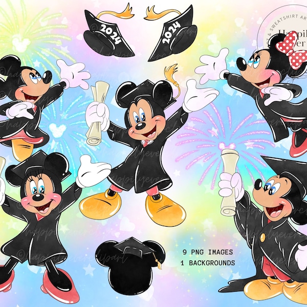 Mickey Graduation - Etsy