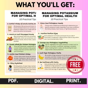 Low Potassium Diet Food List, High Potassium Food Chart Nutrition Guide ...
