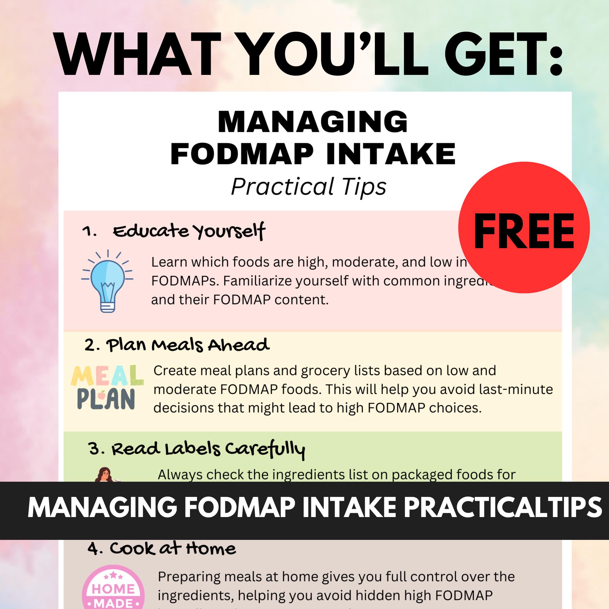 Fodmap Diet IBS Food List and Low Fodmap, Food Chart Nutrition Guide ...