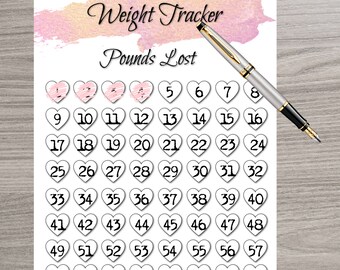 Printable Weight Tracker - digitaler Download