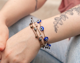 Cruel Intentions Bracelet stack ~ Multiple curated bracelets, rock them your way! hand-spun ROPE by Tula Blue