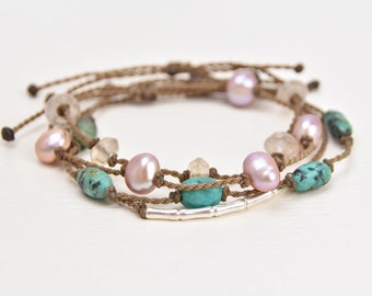 Love Potion Bracelet stack ~ Multiple curated bracelets, rock them your way! hand-spun ROPE by Tula Blue