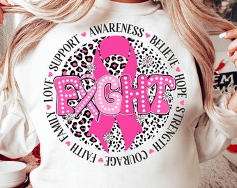 Fight Breast Cancer Png, Breast Cancer PNG, Breast Cancer Awareness Png, Retro Breast Cancer Png, Pink Ribbon Png, Cancer Png