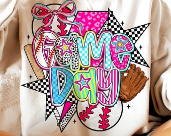 Preppy Baseball Png, Game Day Png, Baseball Png, Tis the Season Png, Baseball Bow Png, Baseball Mama Png, Baseball Mom Png