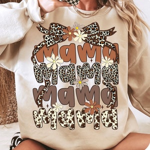 Retro Mama Coquette Flower PNG, Boho Mama png, Mother's Day Png, Mama png, Leopard Mama png, Mama Bow Png Sublimation Design, Mama Gifts