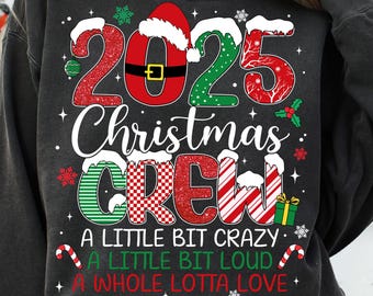 Christmas Crew Png, Family Christmas 2025 Png, Funny Matching Holiday PNG Christmas Squad Pajamas Shirt Xmas Group Reunion Sublimation