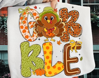 Preppy Gobble Turkey Png, Coquette Fall Lace Png, Girly Autumn Png, Floral Fall Png, Trendy Thanksgiving Png Sublimation, Pumpkin Pie Png