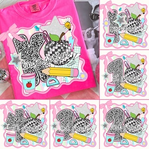 Preppy Back to School Bundle PNG, Coquette Teacher First Day of School Shirt Design, Girly Pencil Back To School, Pre-k 1st/2nd/3rd Grade
