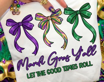 Preppy Mardi Gras Y'all png, Mardi Gras png, Fleur de Lis coquette png, penseelstreek Mardi Gras png, Mardi Gras Coquette png, Louisiana png