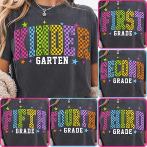 Retro Back to School PNG Neon Distressed Bundle, Coquette Kindergarten Pre-K 1st 2nd 3rd 4th Grade Png, Girly Pink Bow, Hand Drawn,Colorful