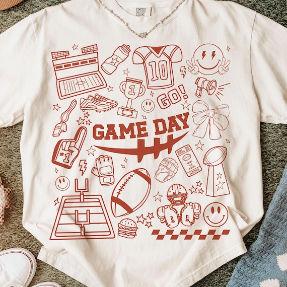 Retro Football Game Day Png, Touchdown Season Png, Preppy Fall Football Png, Football Mama Png, Coquette Football Bow Png, Tis The Season