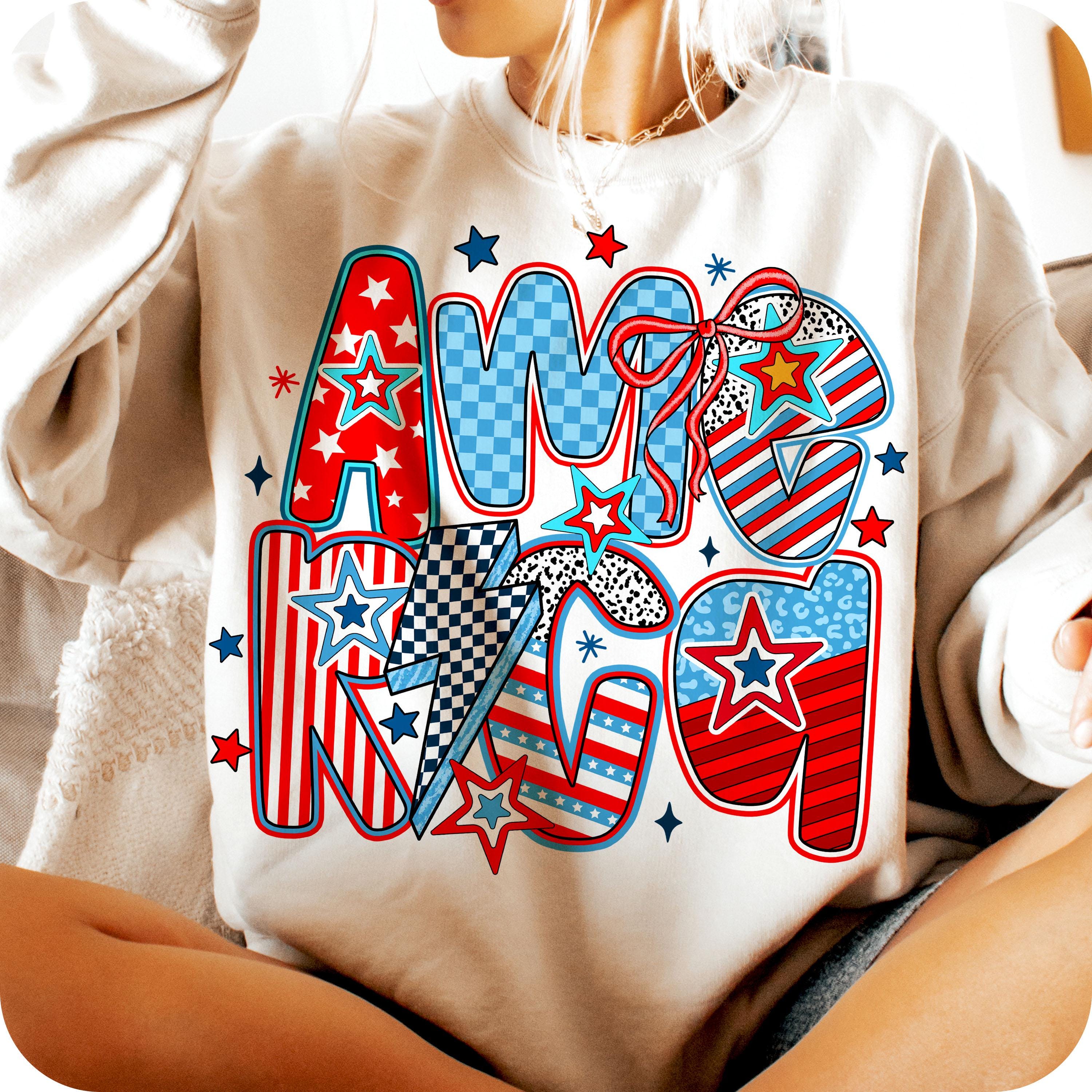 Retro America Coquette Png, 4th of July Png, America Checkered Png ...