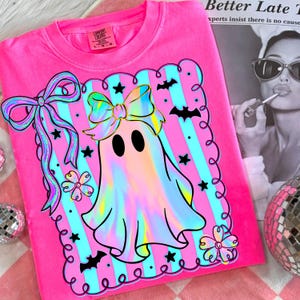 Preppy Halloween Ghost Png, Cute Boo Ghost Coquette Png, Floral Spooky Season Png, Girly Halloween Shirt Design, Spooky Pumpkin Sublimation