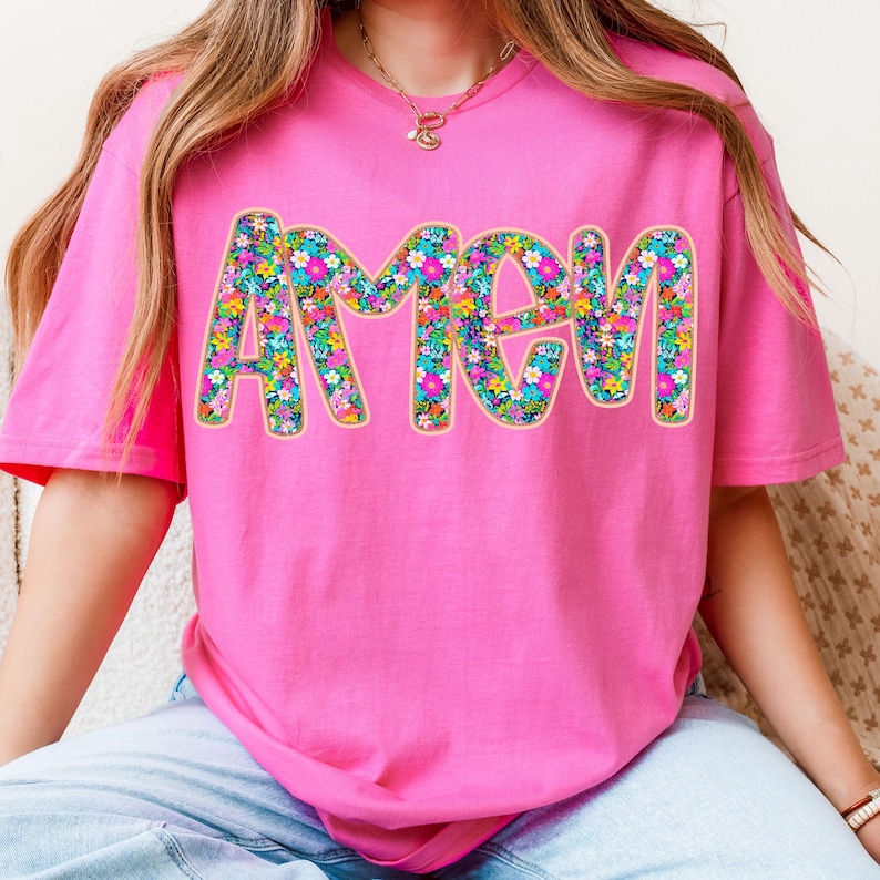 Floral Glitter Amen PNG, Retro Amen Png, Preppy Easter png, Amen Png, Happy Easter Png, Jesus png, Christian Easter png, Bible Verse png