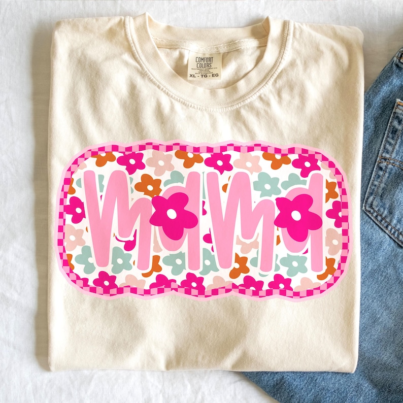 Floral Mama PNG, Preppy Mama Png, Mama Flower Png, Retro Mama Png, Mothers day png, Mama png, Mom png, Pink Mama Sublimation png, Retro Mama