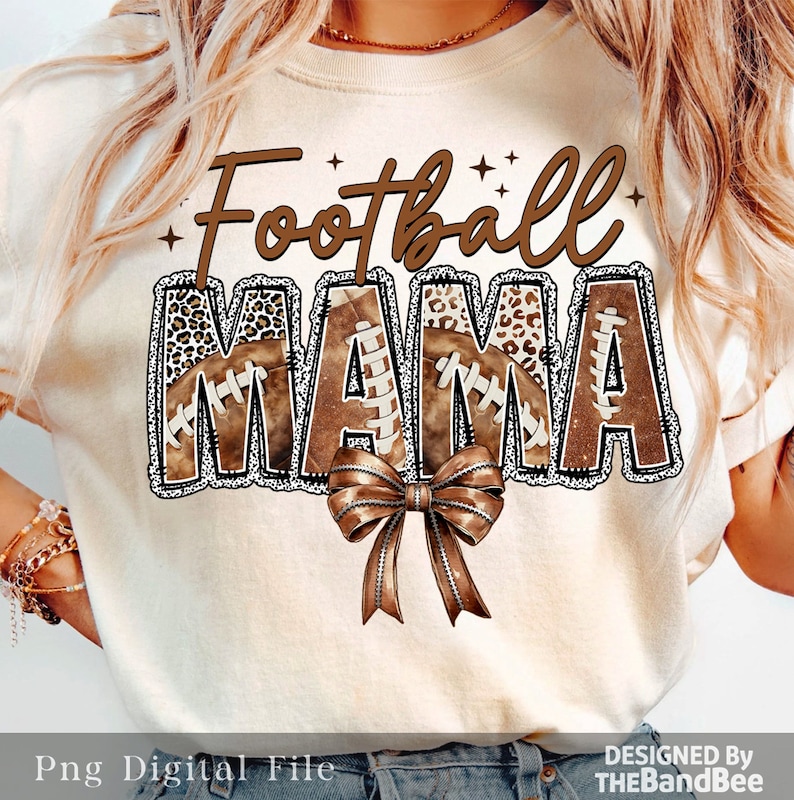 Football Mama Png, Football png, Coquette Football png, Football Bow png, Football mom png, Game Day, Football Season Png, Digital Download