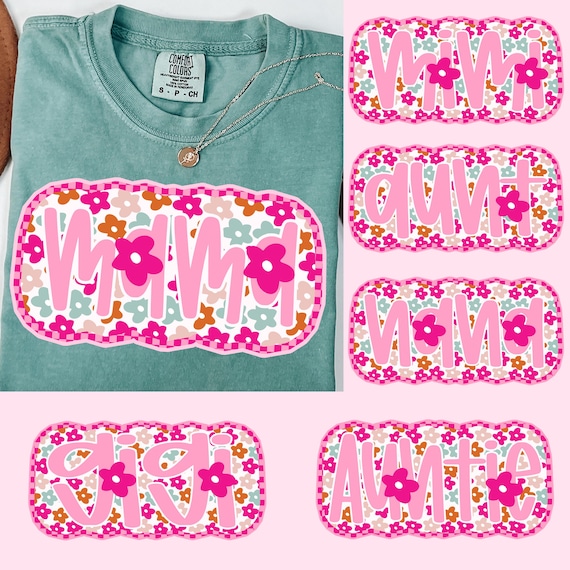 Floral Mama PNG, Preppy Mama Png, Mama Flower Png, Retro Mama Png, Mothers day png, Mama png, Mom png, Pink Mama bundle png, Pink Mama Png
