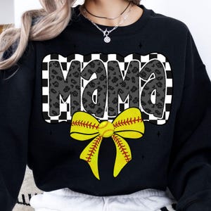 Retro Softball Mama PNG, Softball Mama Png, Softball Coquette Png, Game Day Softball Bow Png, Checker Softball Png, Softball Mom Png