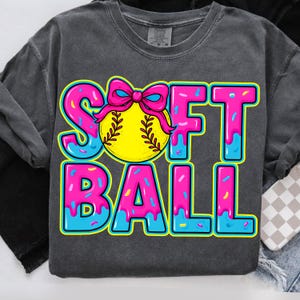 Softball Mama Drip png, Softball Ice Cream Drip png, Mama Softball png file, Game Day Softball Png, Softball Mom Dripping Png