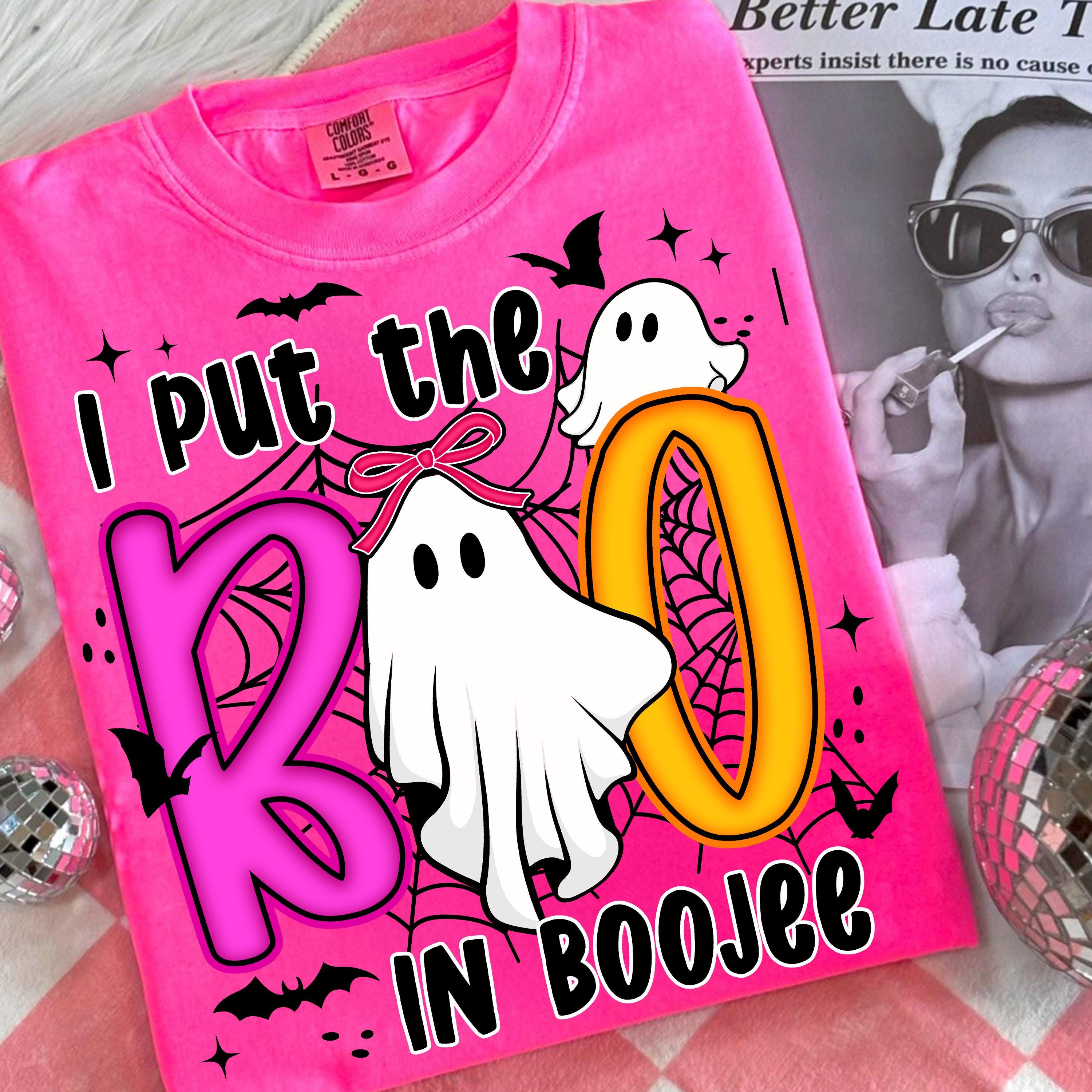 I Put The Boo In Boojee PNG, Preppy halloween png, Cute Ghost Halloween Sublimation Design Funny Ghost Spooky Season, Halloween shirt Png