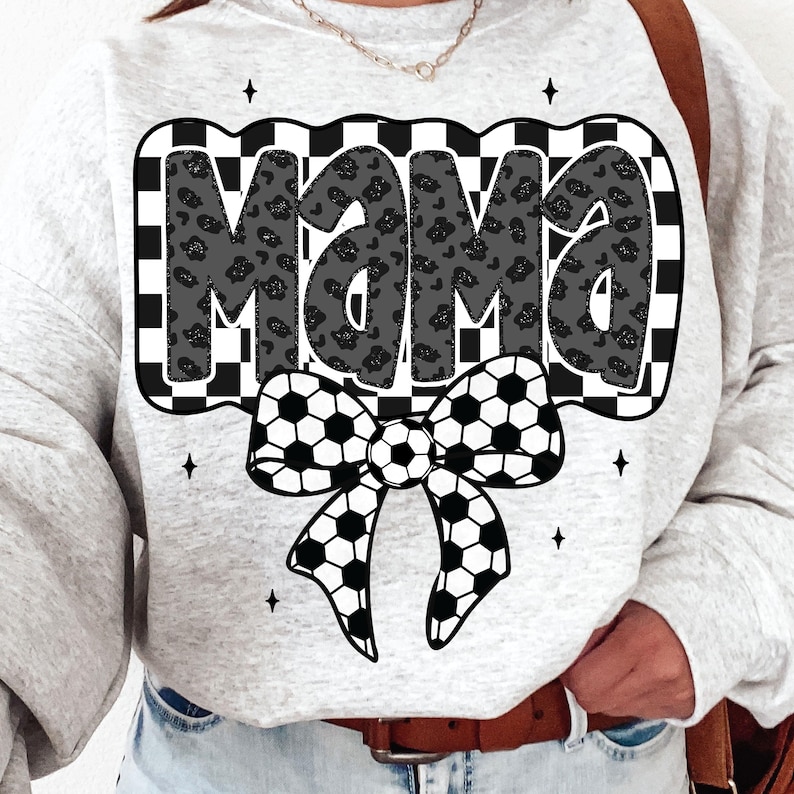 Retro Soccer Mama PNG, Soccer Mama png, Soccer Coquette Png, Game Day Soccer Bow PNG, Checkered Soccer Png, Soccer Mom Png