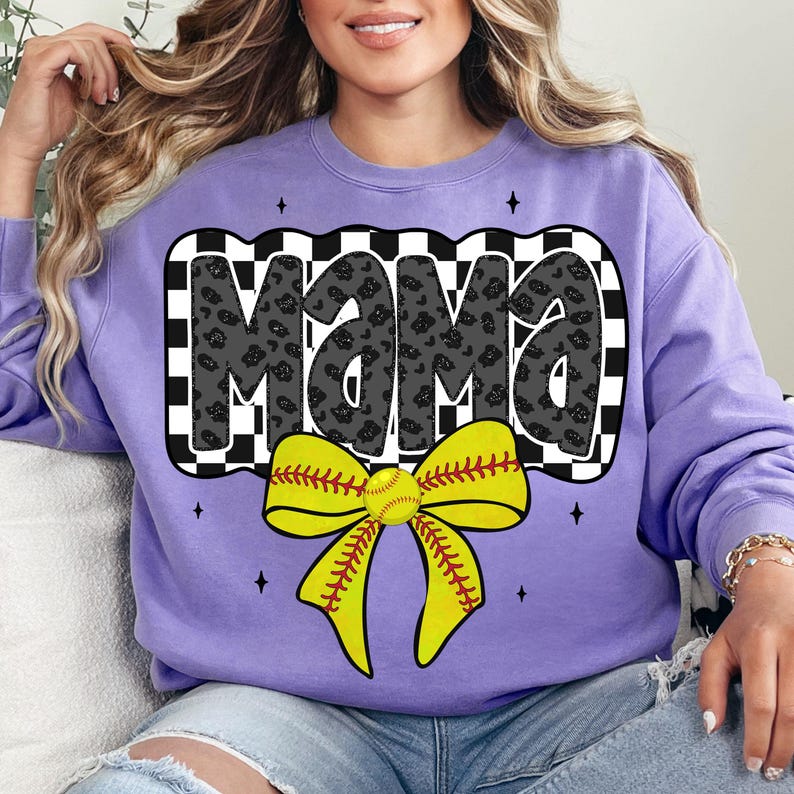 Retro Softball Mama PNG, Softball Mama Png, Softball Coquette Png, Game Day Softball Bow Png, Checker Softball Png, Softball Mom Png
