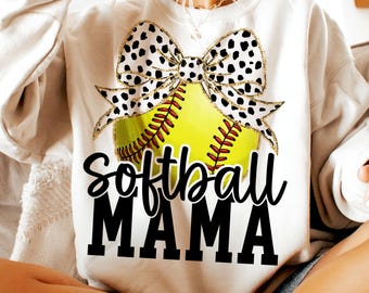 Retro Softball Mama Coquette Png, Softball Mama Png, Softball Coquette Png, Game Day Softball Bow Png, Softball Png, Softball Mom Png