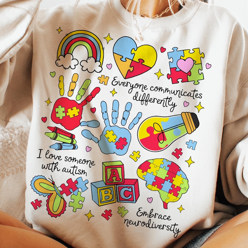 Autism Awareness Bundle Png, Everyone Communicates Differently Png, Autism Png, Autism Month png, Autism Mom Png, Autism shirt png