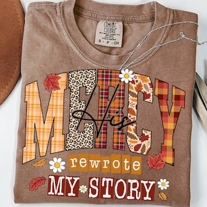 Hans nåd omskrev min berättelse png, kristen höst png, tacksamhet png, tro png, Jesus png, bibelvers png, blommig Jesus png bild 5