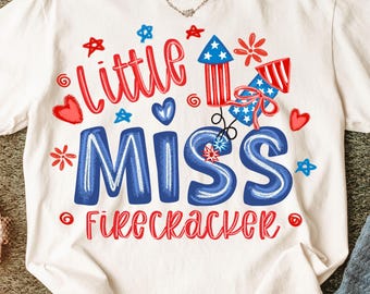 Little Miss Firecracker Png, 4 lipca Png Dzieci Maluch, Little Mister Firecracker png, American Girl Boy Png, Koszulka dziecięca png, American Girl