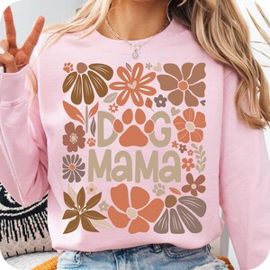 Boho Dog Mama Floral PNG, Dog Mama Png, Dog Lover Png, Mom Life Png, Dog Coquette Png, Dog Mama Shirt Png, Dog Gifts