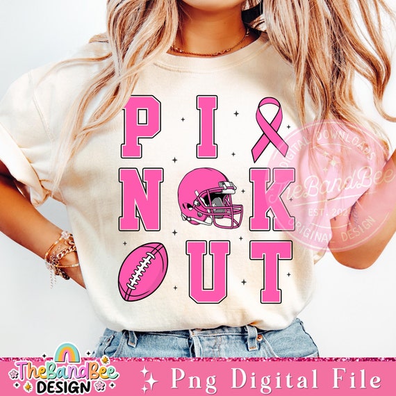 Football Pink Out Png, Breast Cancer PNG, Breast Cancer Football Png, Breast Cancer Awareness PNG, Tackle Cancer Png, Football cancer Png