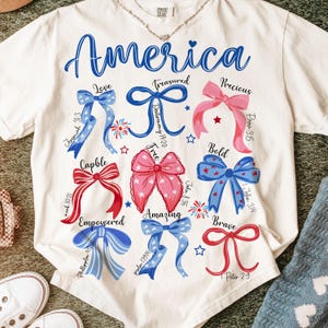 America Coquette USA png, 4 juli png, meisjesachtig patriottisch shirt png, Memorial Day png, Bijbelvers, Onafhankelijkheidsdag png