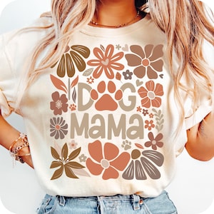 Boho Dog Mama Floral PNG, Dog Mama Png, Dog Lover Png, Mom Life Png, Dog Coquette Png, Dog Mama Shirt Png, Dog Gifts