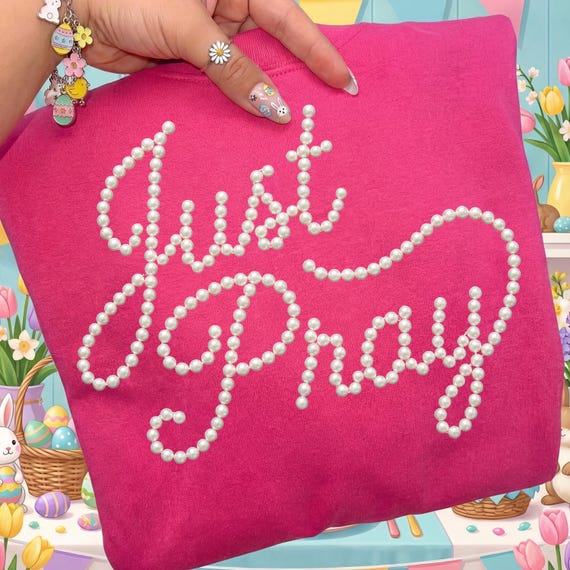 Just Pray Pearls Png, Jesus Christian Shirt png, Retro Floral Religious Sublimation, Pearls Christian Digital download, Religious