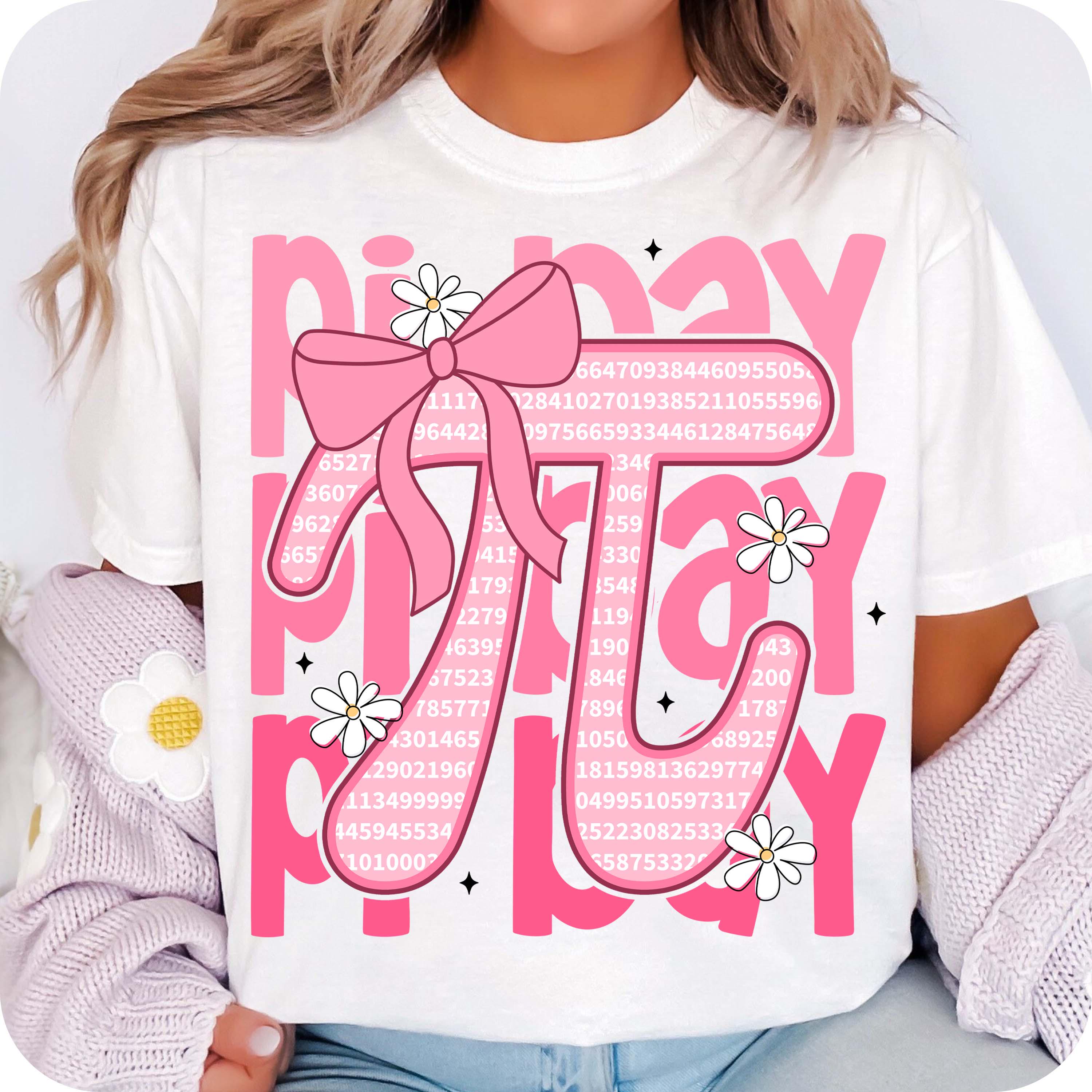 Pink Pi Day Coquette PNG, 3.14 Day Png, Teacher Math Png, Pi Day Bow ...